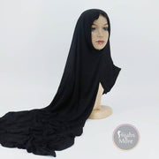 BLACK Instant Hijab - Instant Hijabs | NO PINS NEEDED & 2 minutes to tie | Hijabs Canada