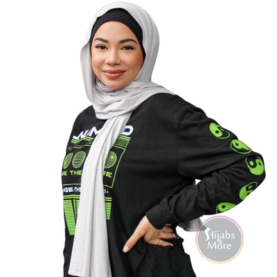 GREY Premium Jersey - LONG - Hijabs GREY Jersey Hijabs | Hijabs Online Canada | Free Shipping in Canada