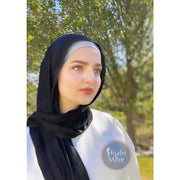 BLACK LACE Jersey Hijab - Hijabs
