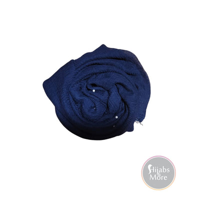 NAVY BLUE Pearl Premium Cotton - Buy Hijabs Canada - Black Premium Cotton Hijab - Free Shipping
