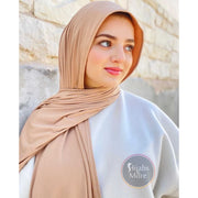 CAMEL LUXURY Ribbed Jersey - Muslim Scarves - CAMEL Ribbed Jersey Hijabs - Online Hijab Stores