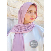 MAUVE LUXURY Ribbed Jersey - Muslim Scarves - MAUVE Ribbed Jersey Hijabs - Online Hijab Store