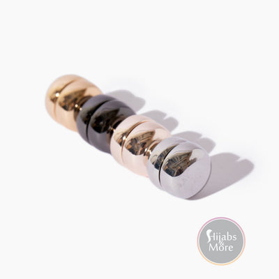 Magnetic Hijab Pins: Black Rose Gold Gold & Silver [Variety 4-Pack] - Accessories Magnetic Hijab Pins | Best Hijab Online Store | Free 