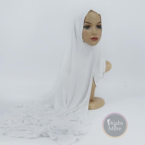 WHITE Instant Hijab - Instant Hijabs | NO PINS NEEDED & 2 minutes to tie | Hijabs Canada