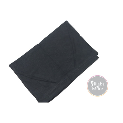 BLACK Cotton Underscarf (Hijab Cap)