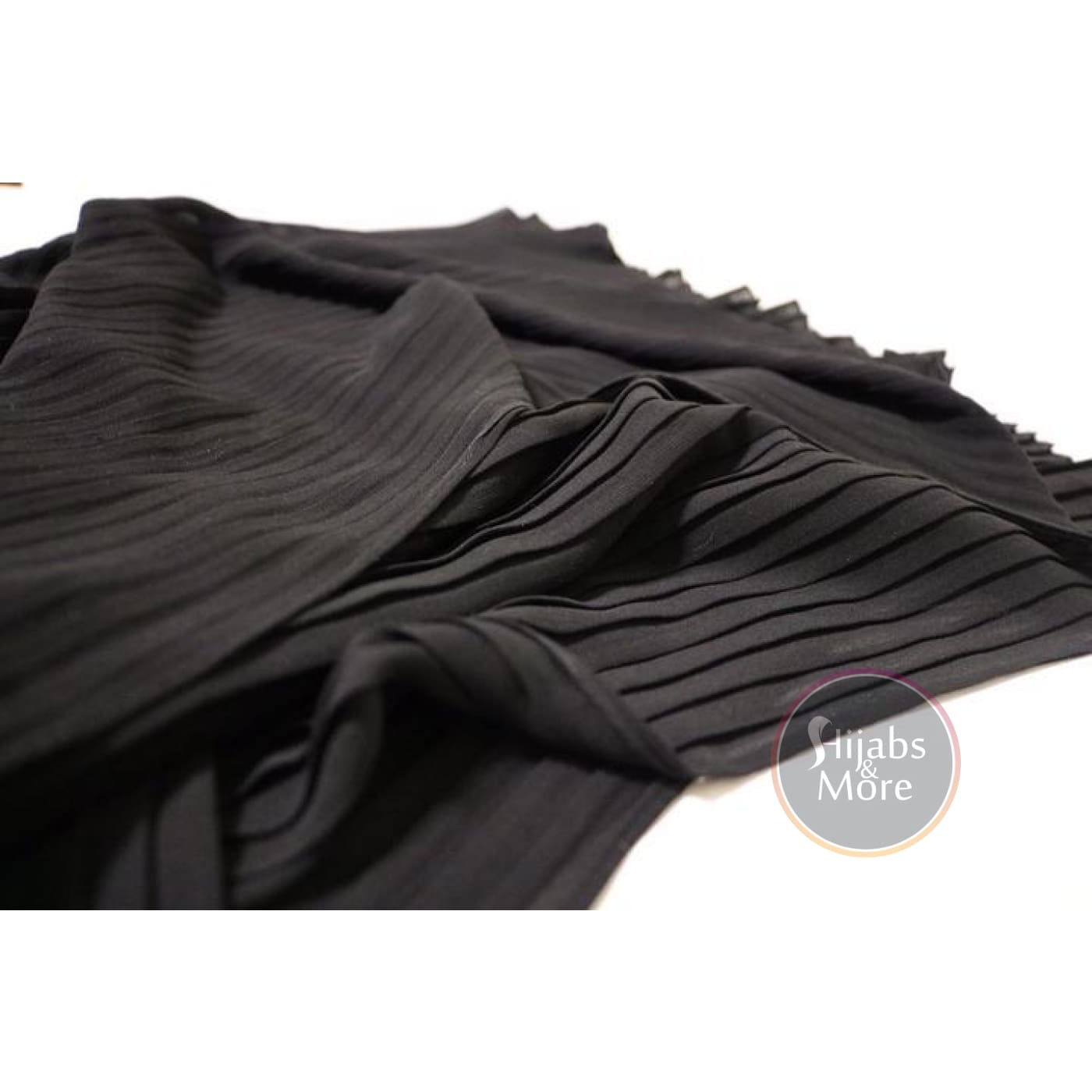 pleated chiffon hijab