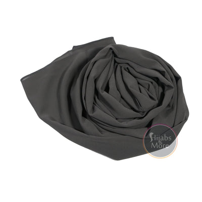 DARK GREY Premium Chiffon