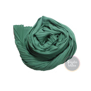 EMERALD GREEN Pleated Chiffon