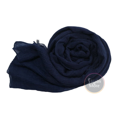 NAVY BLUE Plain Rayon