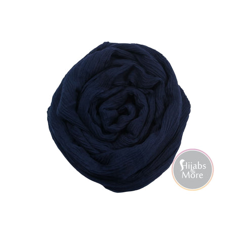 NAVY BLUE Plain Rayon